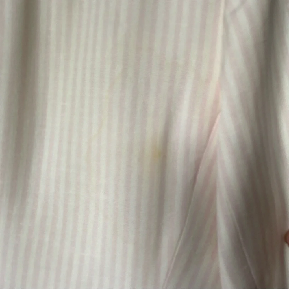 Vintage Christian Dior, pink stripe cuffed big buttons blazer jacket in size 4P